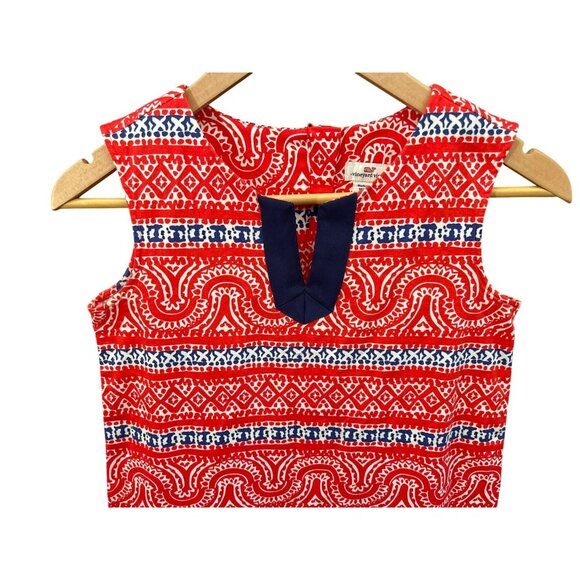 Vineyard Vines Girl's Red White Blue Sleeveless Shift Dress Size 14 EUC Preppy - Picture 2 of 6